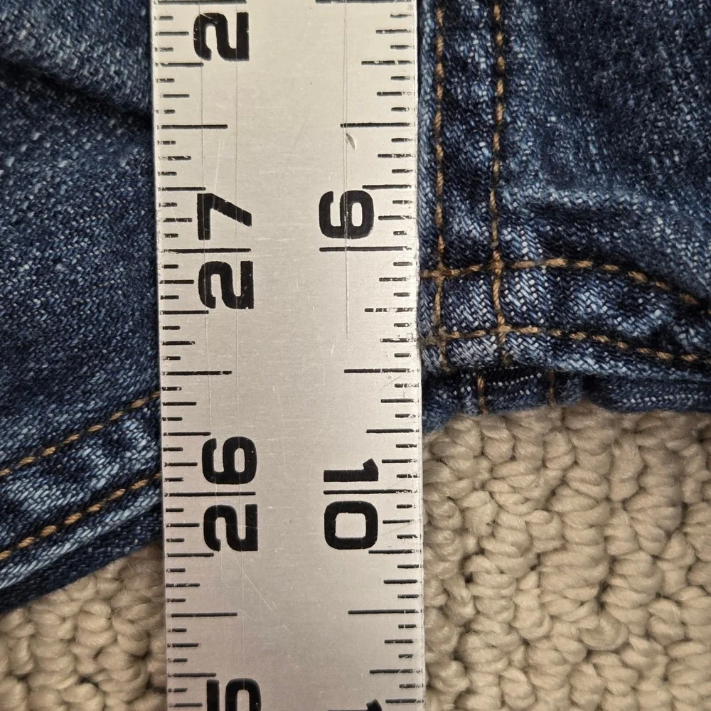 Levis 505 Regular Fit Jeans Boys 16 Reg 28x28 Dark Wash Blue Straight Leg Denim